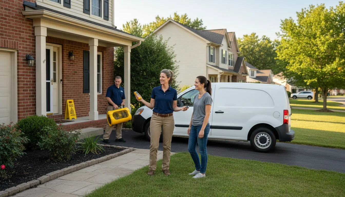 Residential water damage restoration in Felton, PA